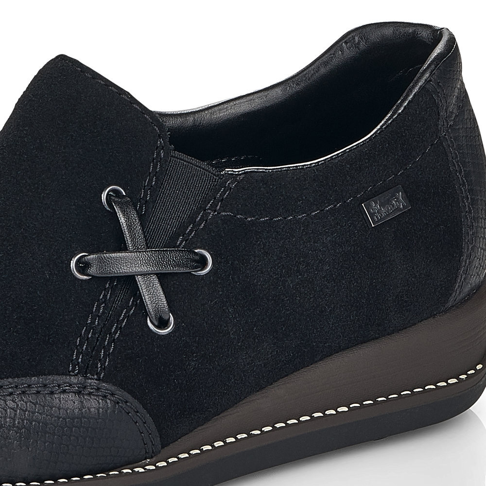 detail Dámské mokasíny RIEKER RIE-10101488-W1 černá