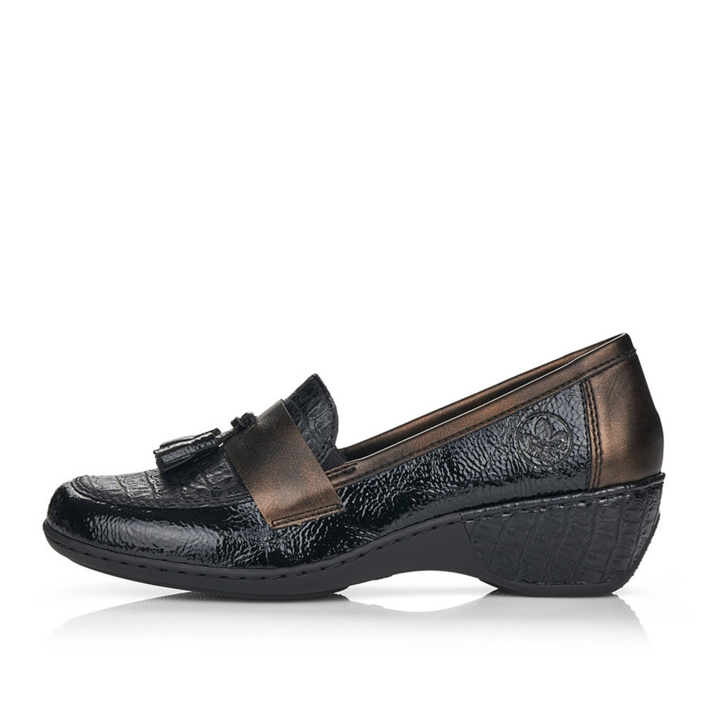 detail Dámské mokasíny RIEKER RIE-10101489-W2 černá