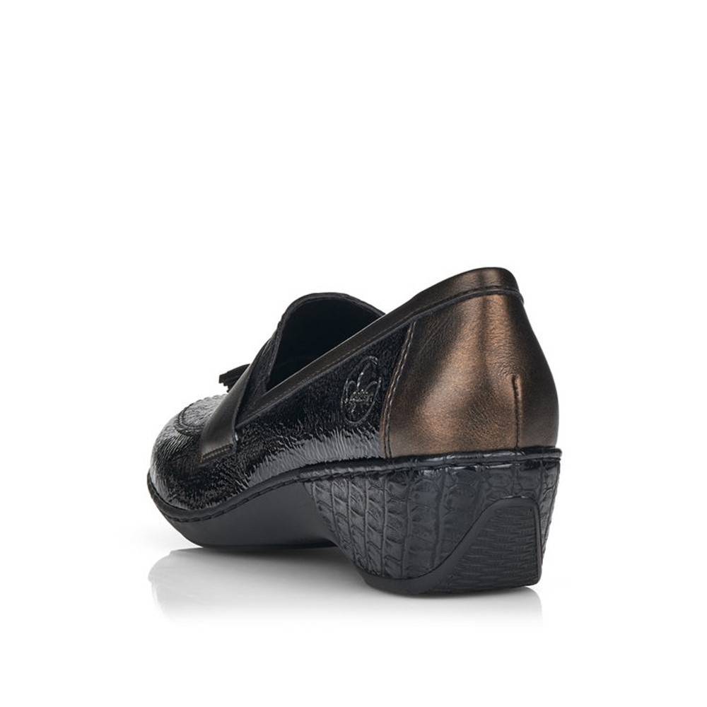 detail Dámské mokasíny RIEKER RIE-10101489-W2 černá