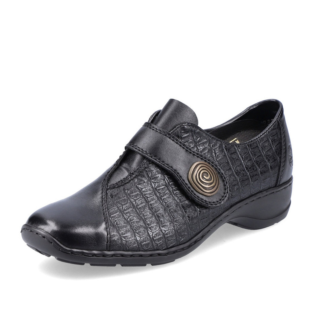 detail Dámské polobotky RIEKER 58370-00 černá W2