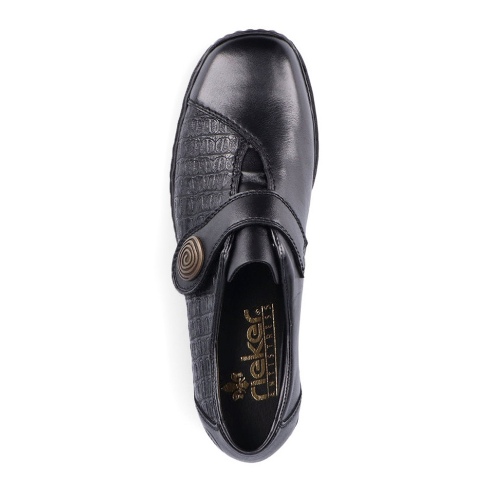 detail Dámské polobotky RIEKER 58370-00 černá W2