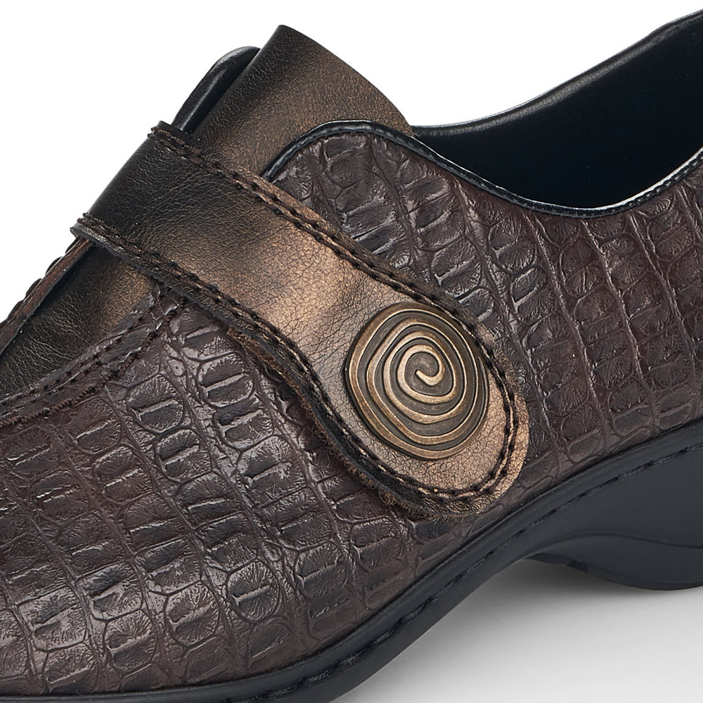 detail Dámské polobotky RIEKER RIE-10101505-W1 hnědá