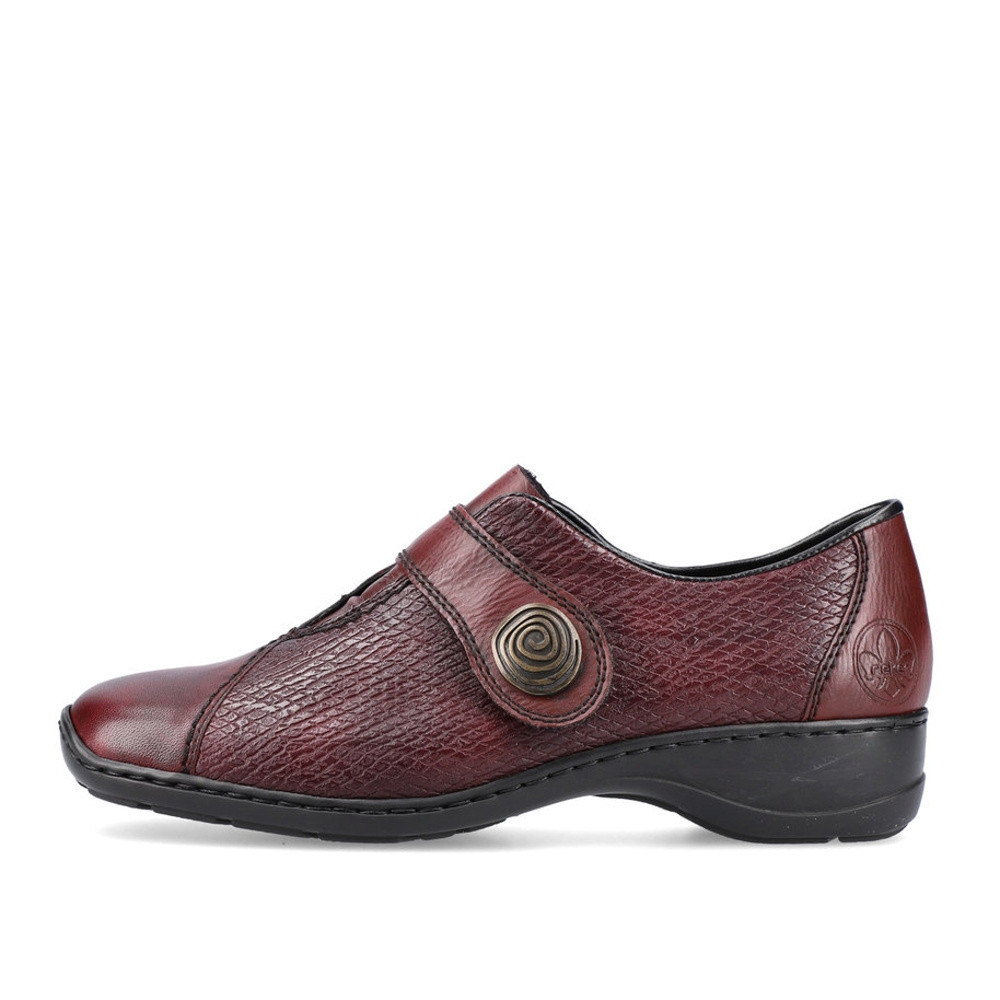 detail Dámské polobotky RIEKER 58370-35 červená W2