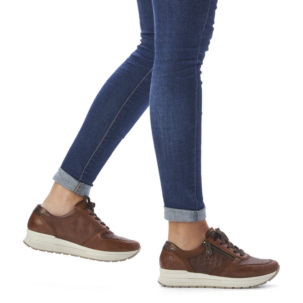 detail Dámské tenisky RIEKER N7811-25 hnědá W1