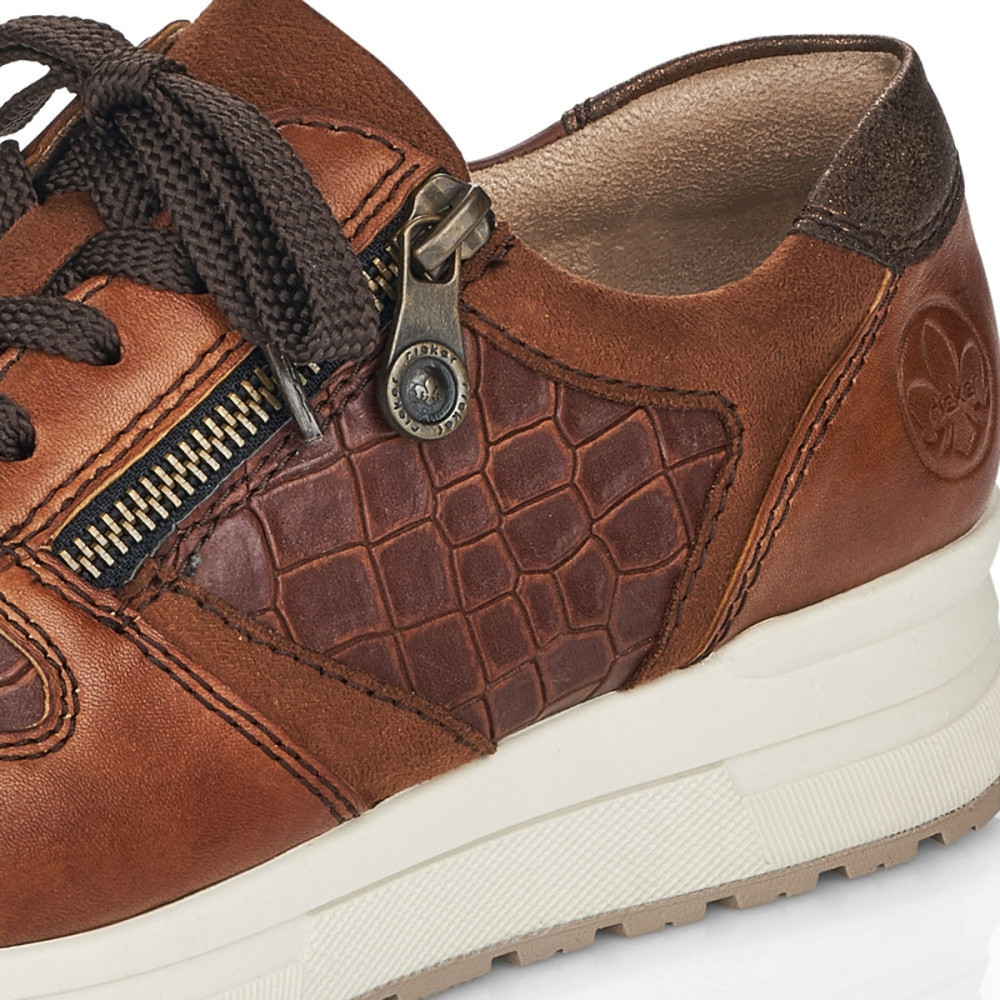 detail Dámské tenisky RIEKER N7811-25 hnědá W1