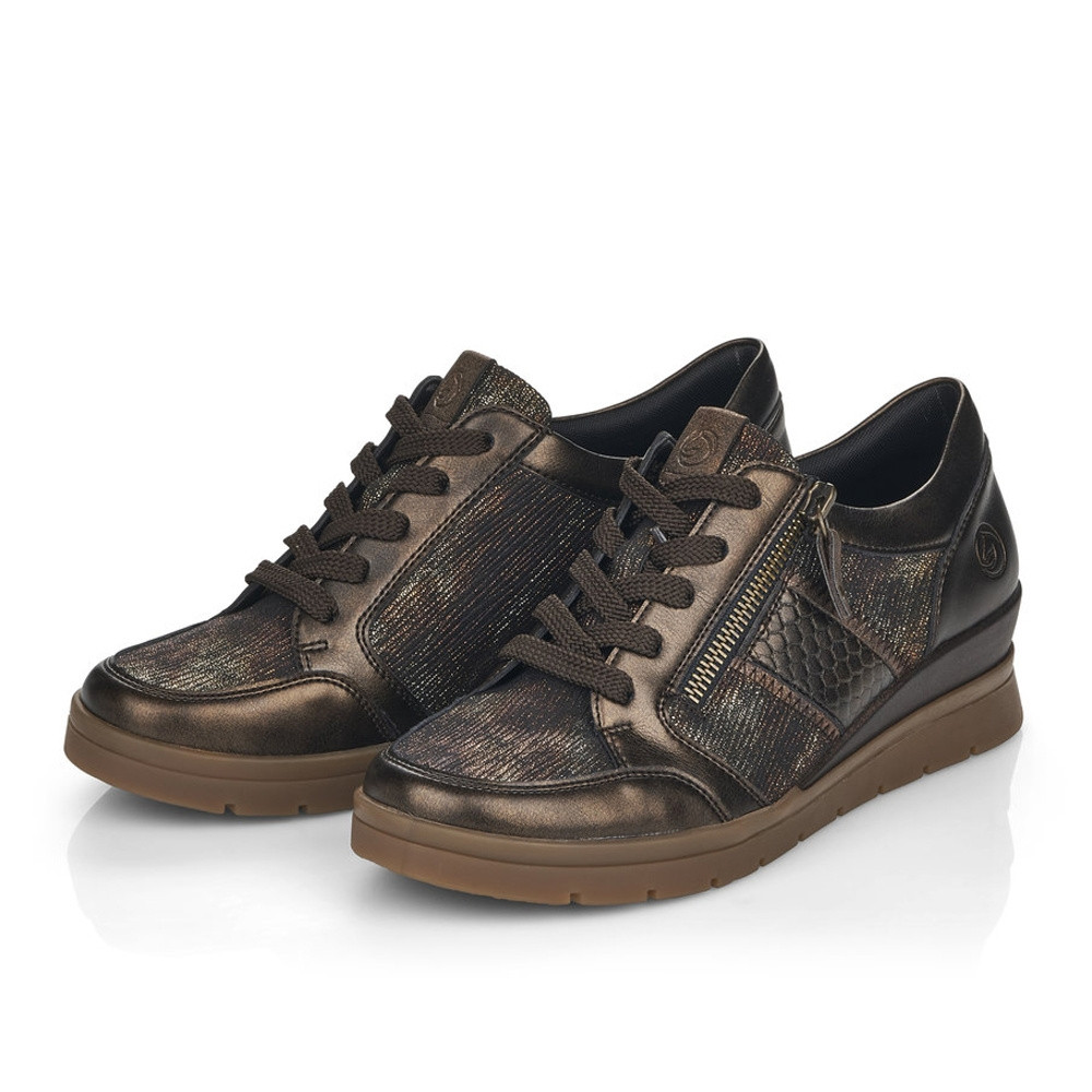 detail Dámské tenisky REMONTE R0705-25 hnědá W1