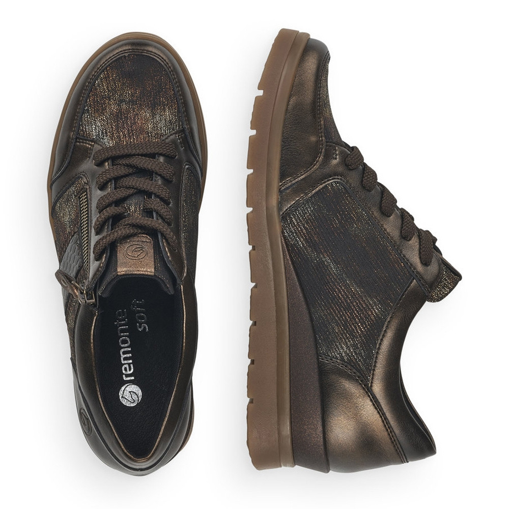 detail Dámské tenisky REMONTE R0705-25 hnědá W1