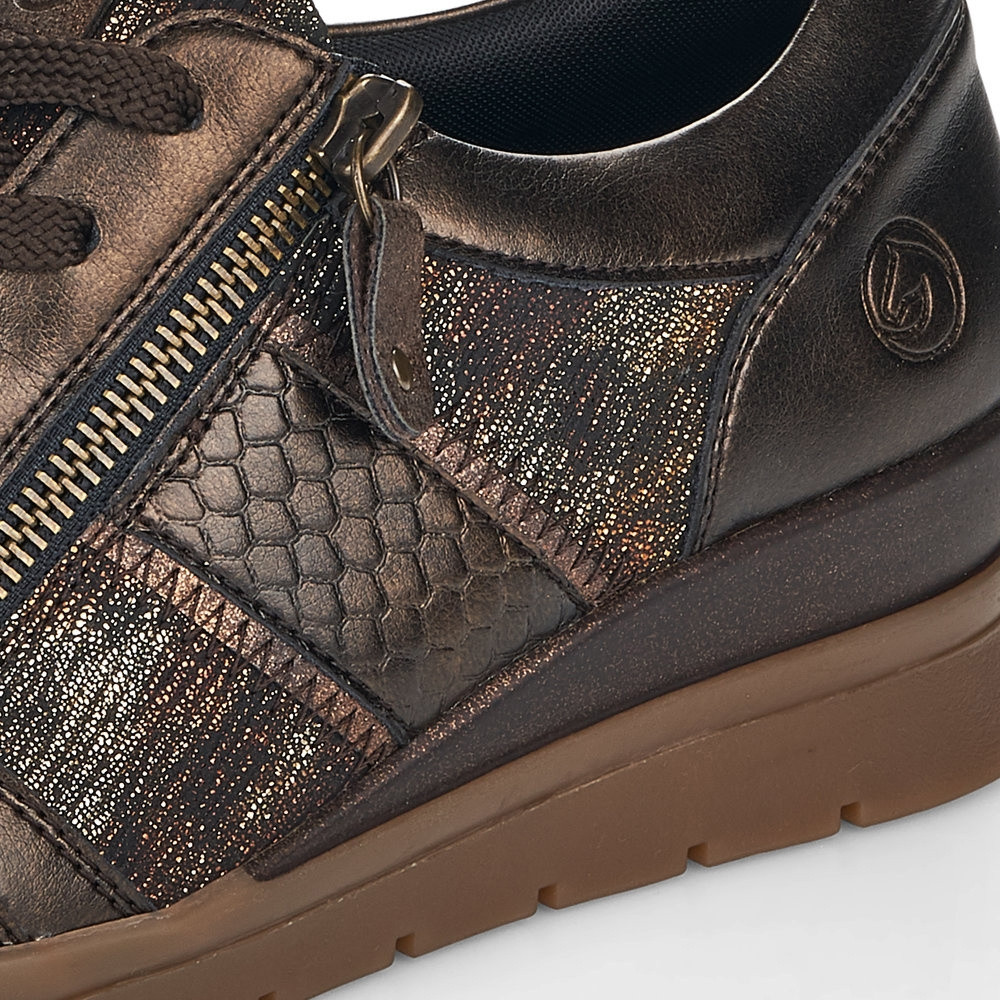 detail Dámské tenisky REMONTE R0705-25 hnědá W1