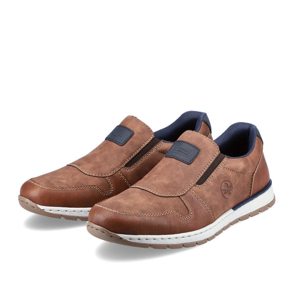 detail Pánské mokasíny RIEKER B2173-24 hnědá W3