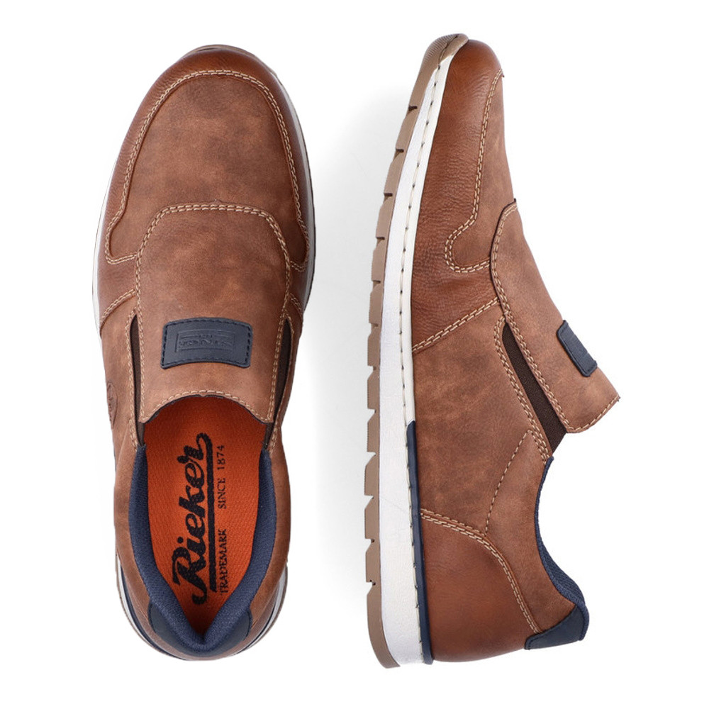 detail Pánské mokasíny RIEKER B2173-24 hnědá W3