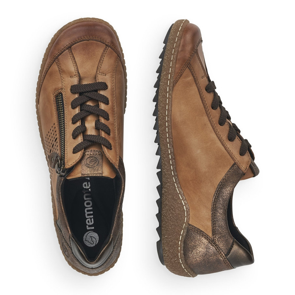 detail Dámské tenisky REMONTE R4718-20 hnědá W1