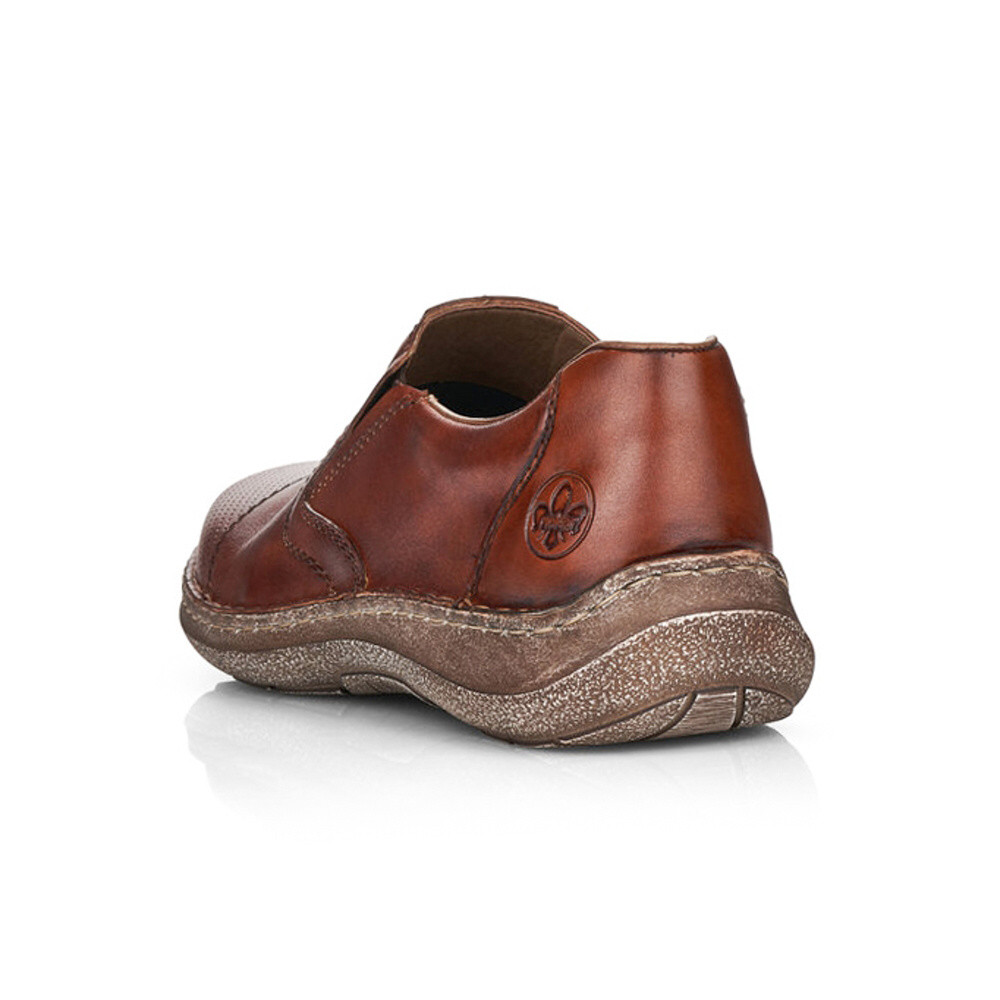 detail Pánské mokasíny RIEKER 03056-24 hnědá S5