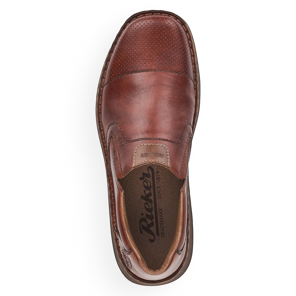 detail Pánské mokasíny RIEKER 03056-24 hnědá S5