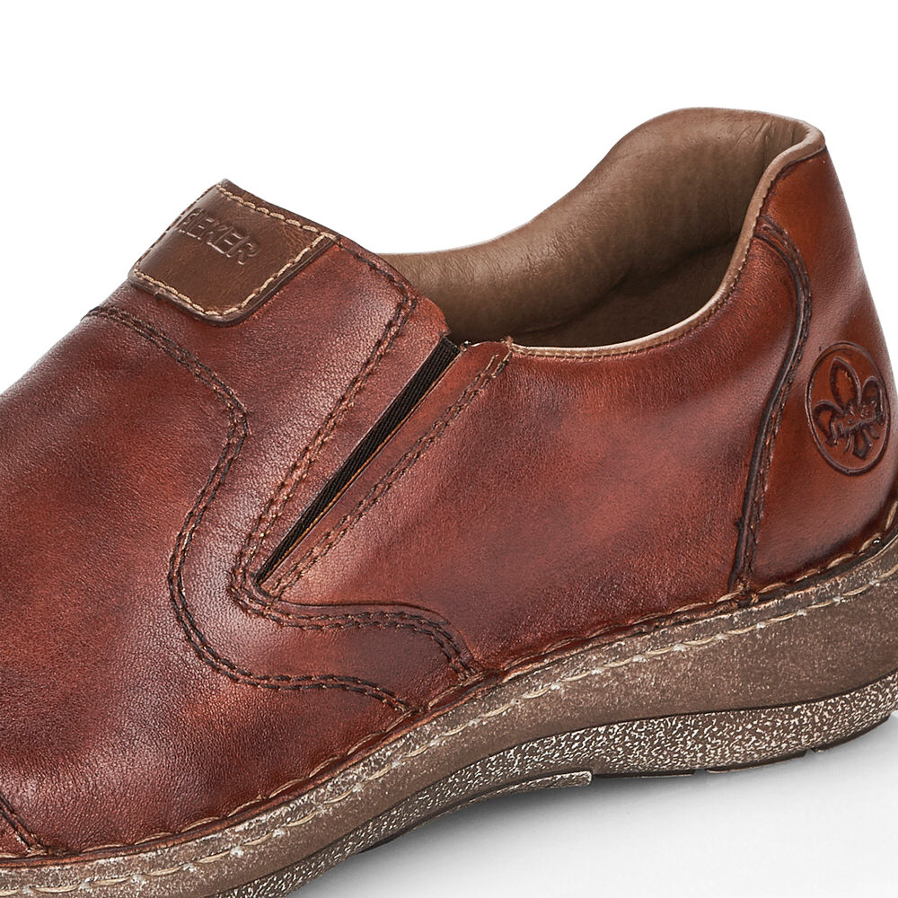 detail Pánské mokasíny RIEKER 03056-24 hnědá S5