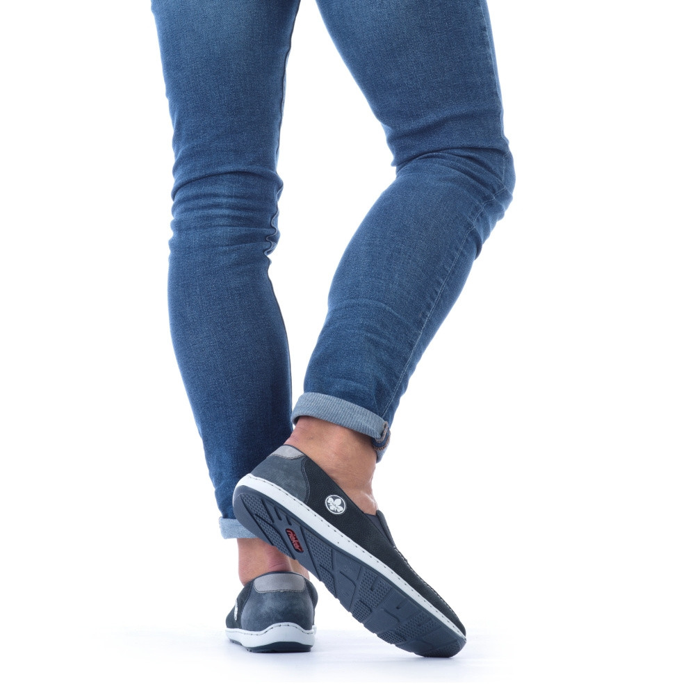 detail Pánské mokasíny RIEKER RIE-10101805-S2 modrá