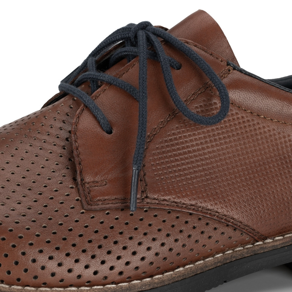 detail Pánské polobotky RIEKER RIE-10101809-S2 hnědá