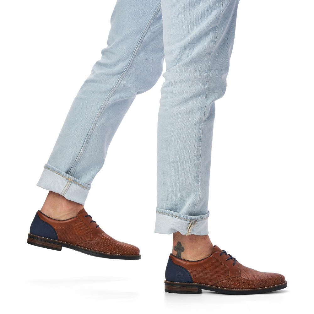 detail Pánské polobotky RIEKER 13515-22 hnědá S2