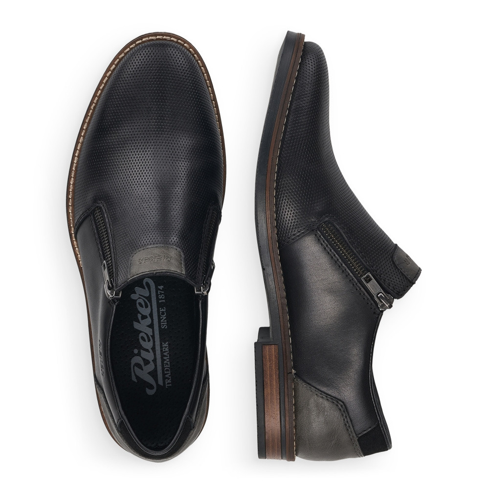 detail Pánské mokasíny RIEKER RIE-10101812-S2 černá
