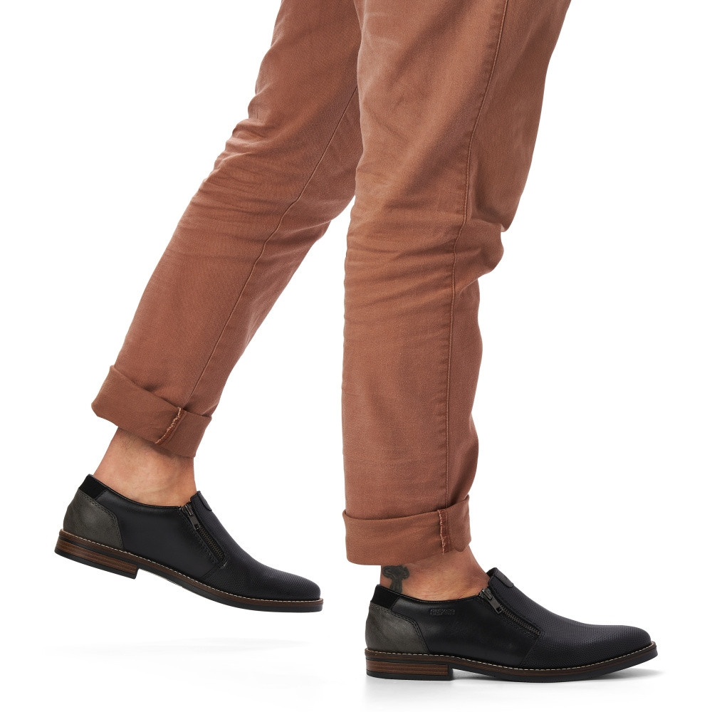 detail Pánské mokasíny RIEKER RIE-10101812-S2 černá