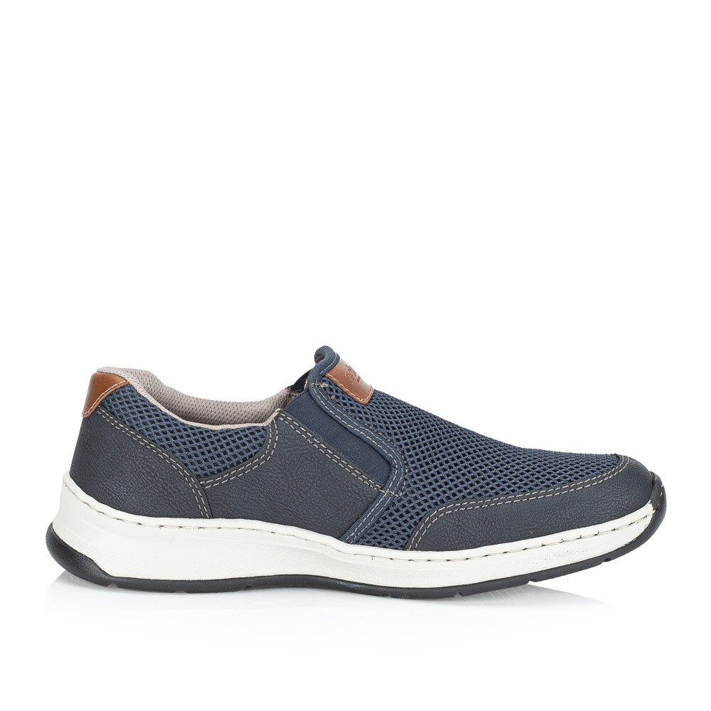 detail Pánské mokasíny RIEKER 14363-14 modrá S5