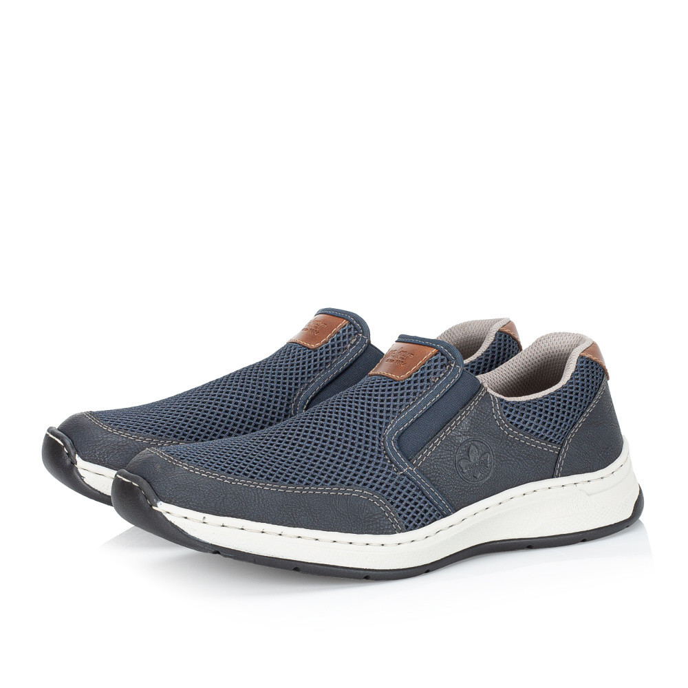 detail Pánské mokasíny RIEKER 14363-14 modrá S5