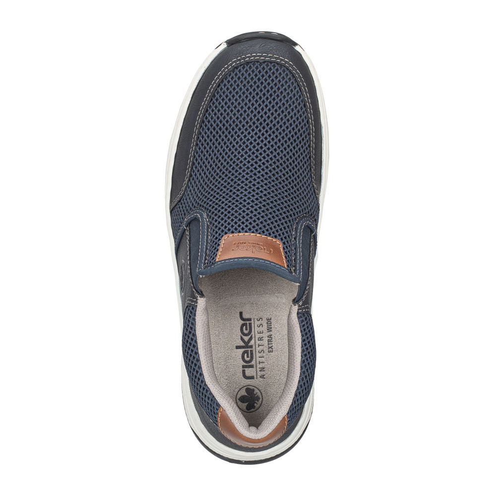 detail Pánské mokasíny RIEKER 14363-14 modrá S5