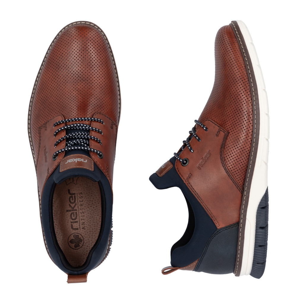 detail Pánské polobotky RIEKER 14450-22 hnědá S5