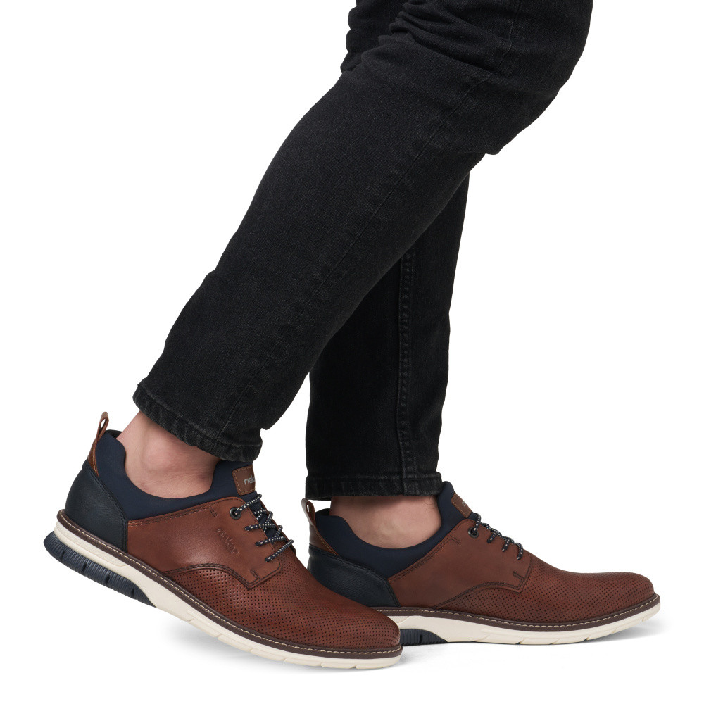 detail Pánské polobotky RIEKER 14450-22 hnědá S5