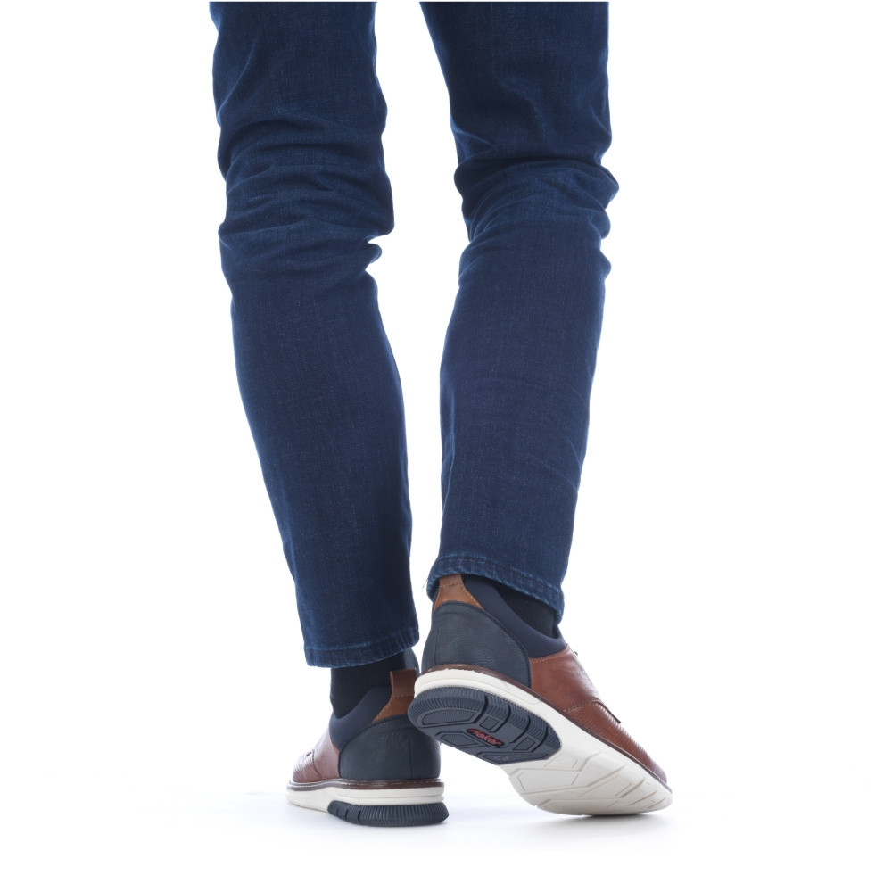 detail Pánské polobotky RIEKER 14450-22 hnědá S5