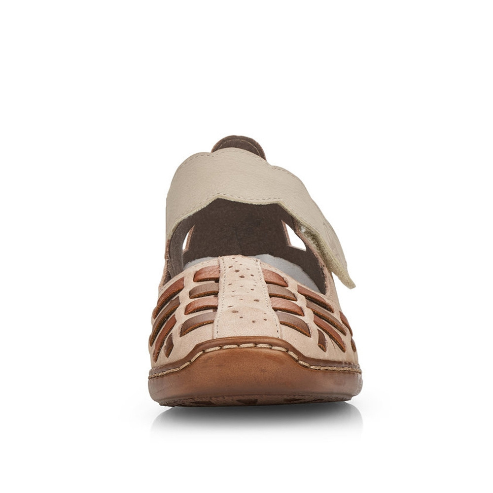 detail Dámské polobotky RIEKER 41369-61 béžová S2