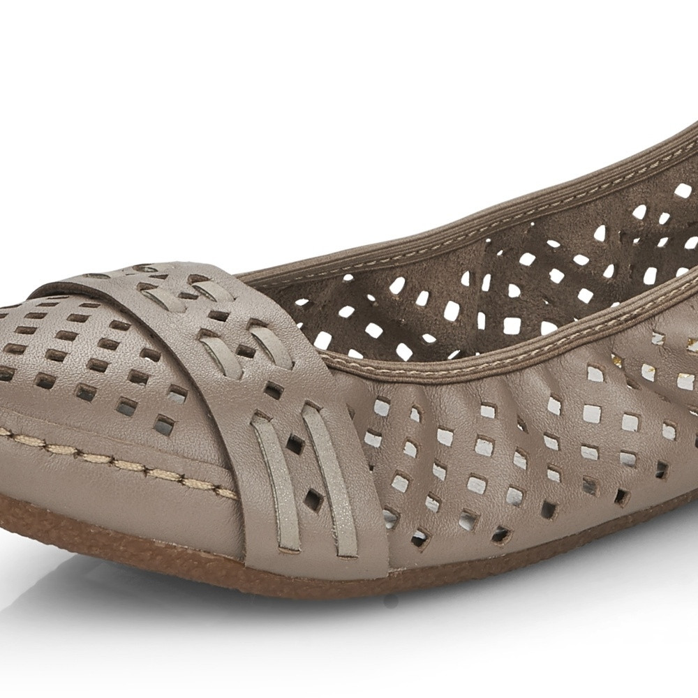 detail Dámské baleríny RIEKER RIE-10101877-S3 béžová