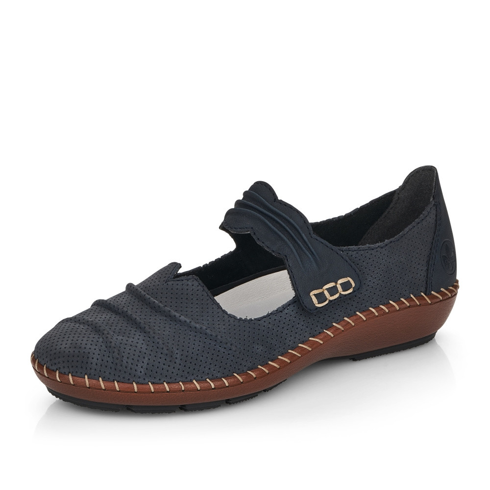 detail Dámské polobotky RIEKER RIE-10101915-S2 modrá