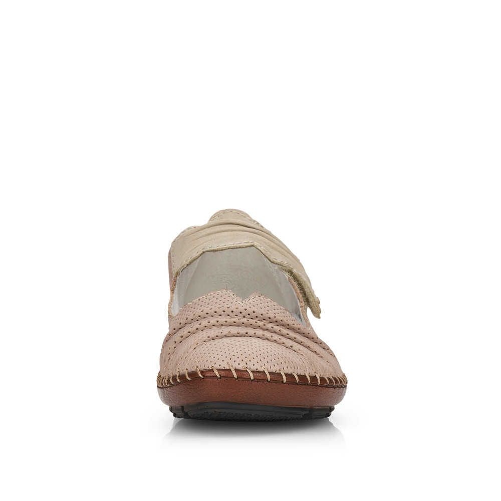 detail Dámské polobotky RIEKER 44873-60 béžová S2