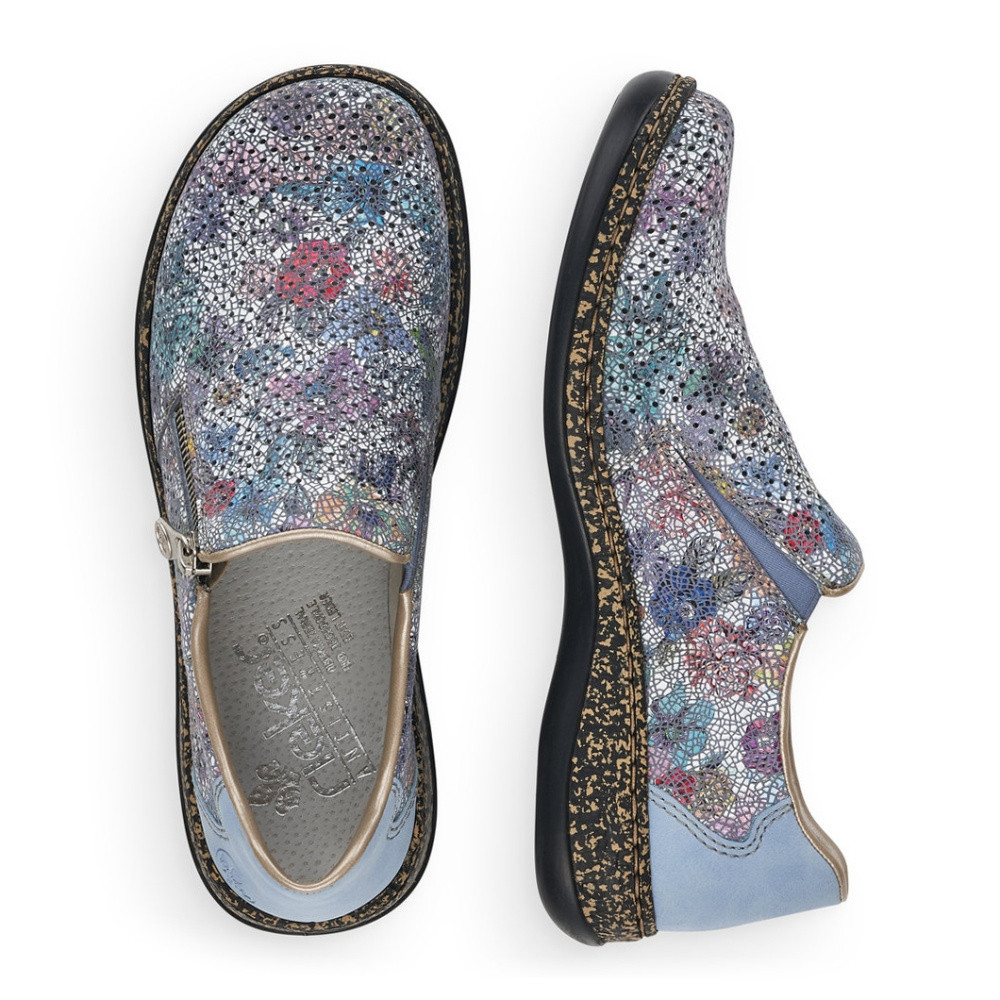 detail Dámské polobotky RIEKER RIE-10101919-S2 modrá