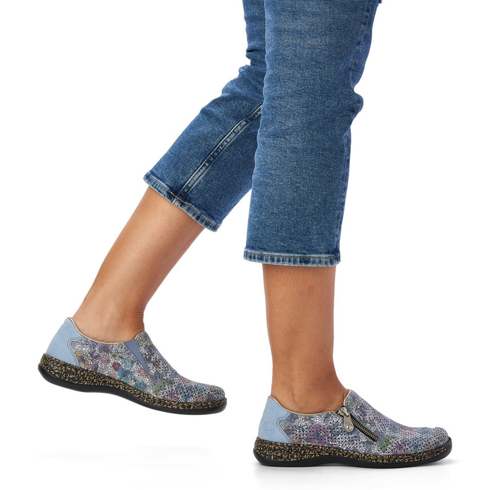 detail Dámské polobotky RIEKER RIE-10101919-S2 modrá