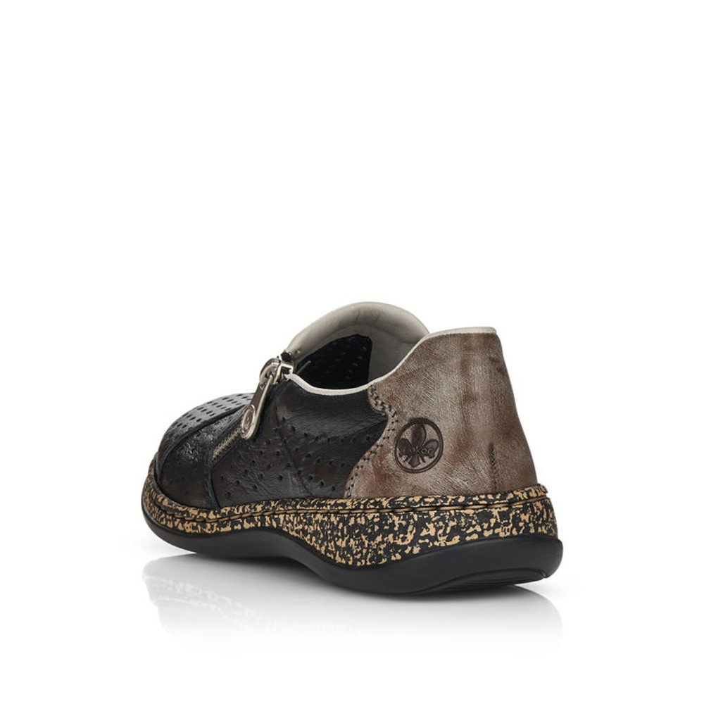 detail Dámské polobotky RIEKER RIE-10101920-S2 černá