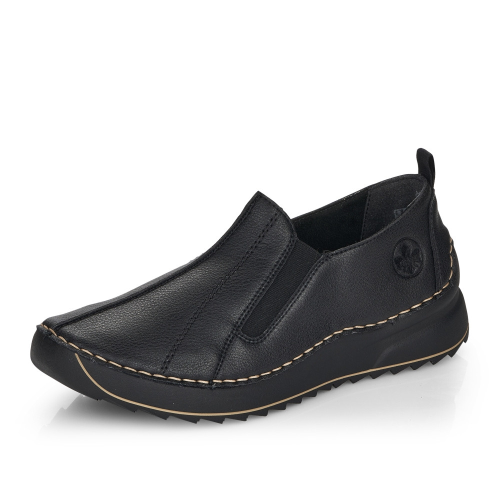 detail Dámské mokasíny RIEKER RIE-10101930-S3 černá