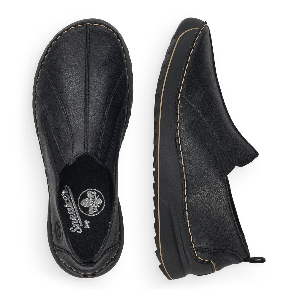 detail Dámské mokasíny RIEKER RIE-10101930-S3 černá