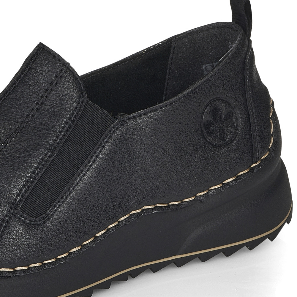 detail Dámské mokasíny RIEKER RIE-10101930-S3 černá