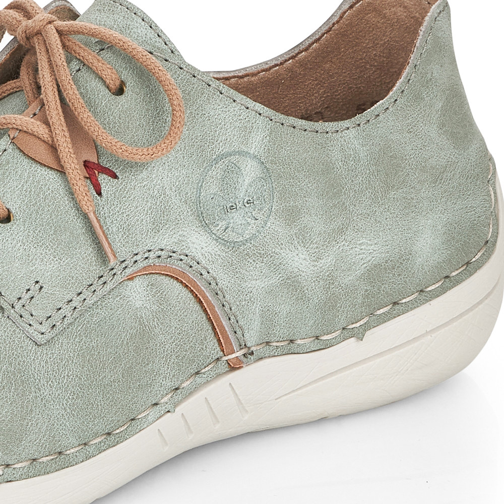 detail Dámské polobotky RIEKER 52528-52 zelená S5