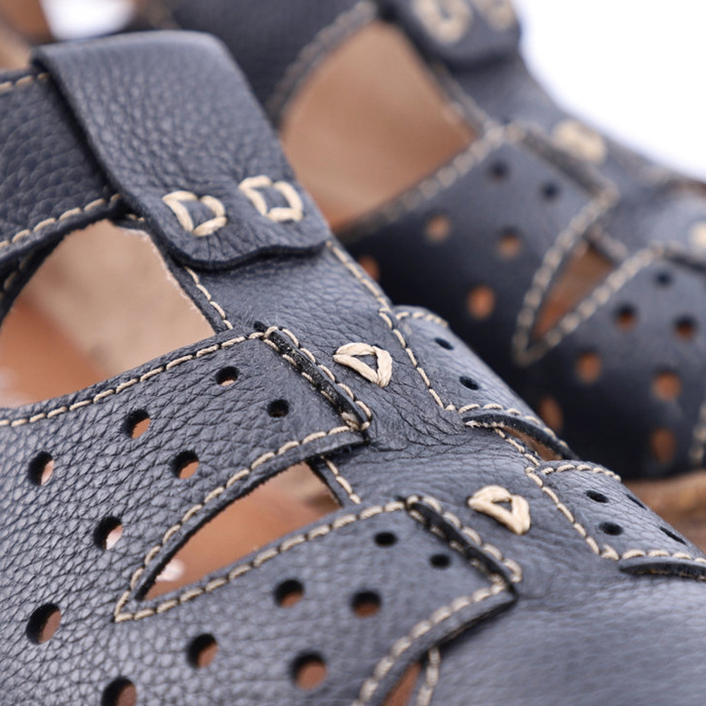 detail Dámské polobotky RIEKER 54555-14 modrá S5