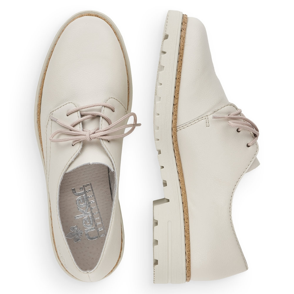 detail Dámské polobotky RIEKER RIE-10101954-S2 bílá