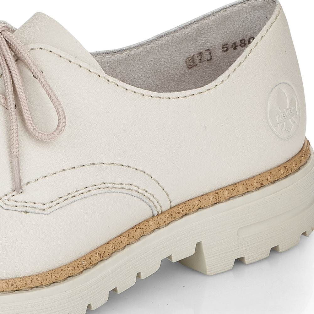 detail Dámské polobotky RIEKER RIE-10101954-S2 bílá