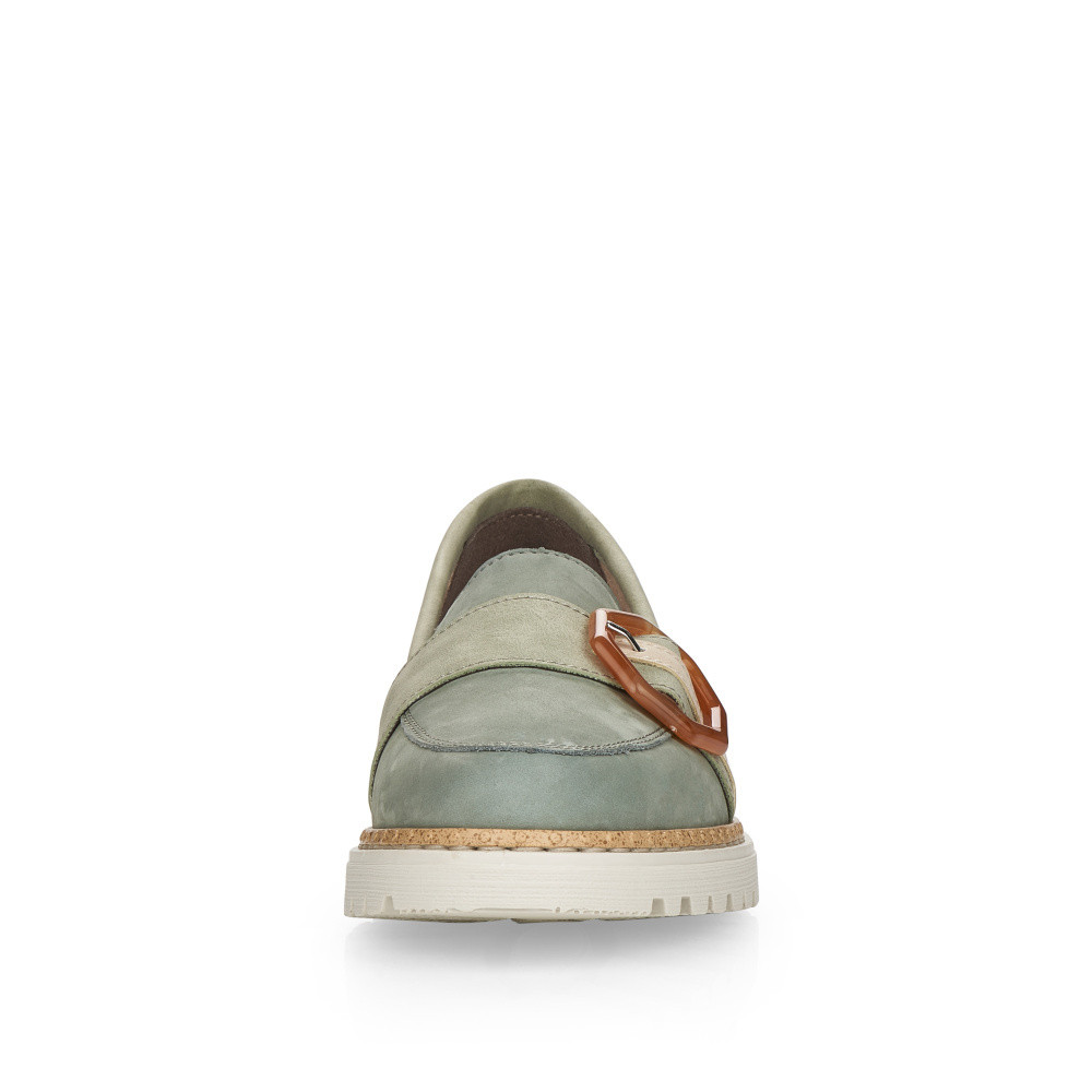 detail Dámské mokasíny RIEKER RIE-10101958-S3 zelená
