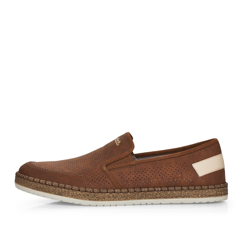 detail Pánské mokasíny RIEKER RIE-10101979-S2 hnědá