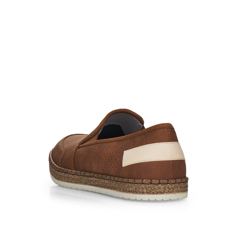 detail Pánské mokasíny RIEKER RIE-10101979-S2 hnědá