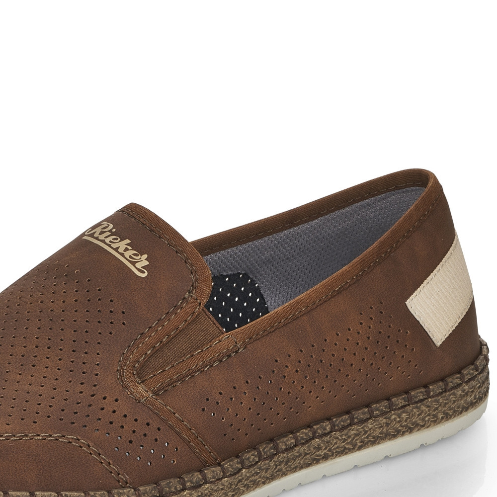 detail Pánské mokasíny RIEKER RIE-10101979-S2 hnědá