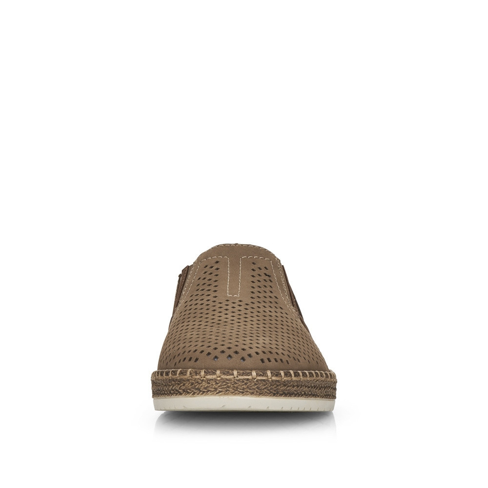 detail Pánské mokasíny RIEKER B5297-64 béžová S5