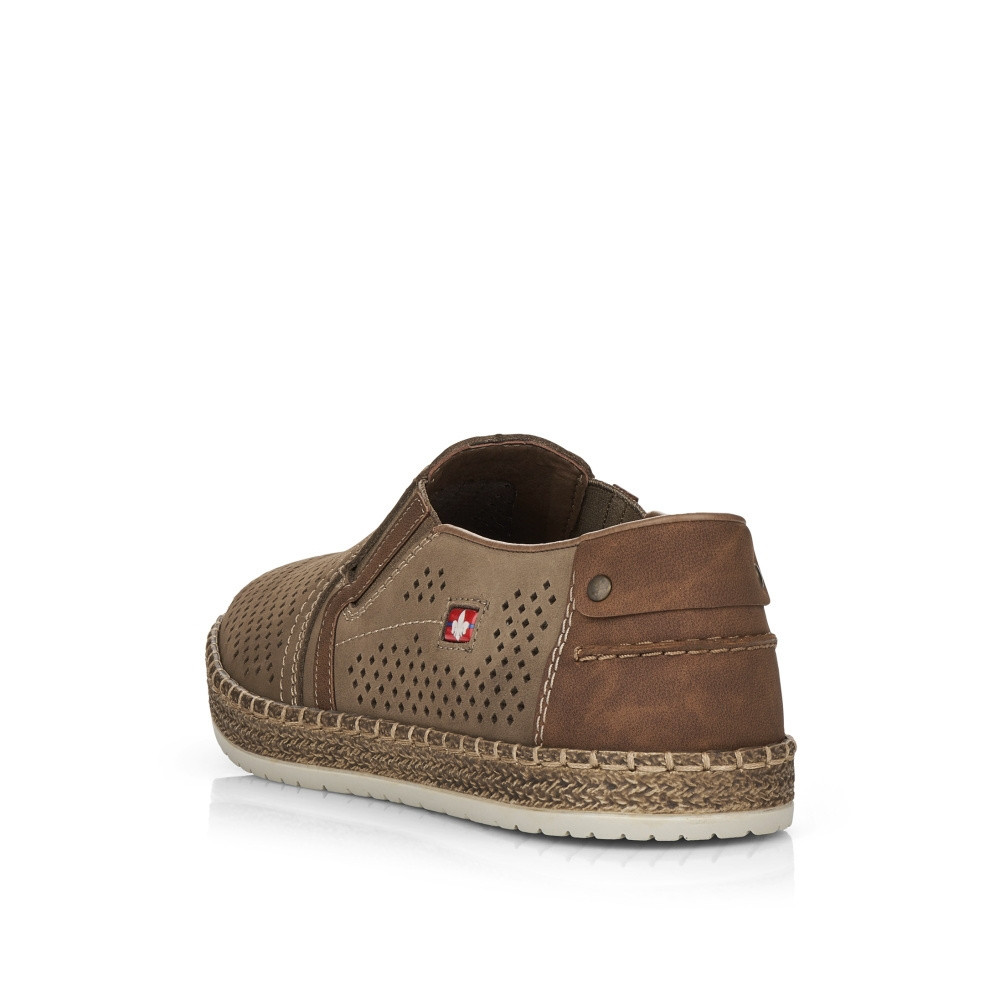 detail Pánské mokasíny RIEKER B5297-64 béžová S5