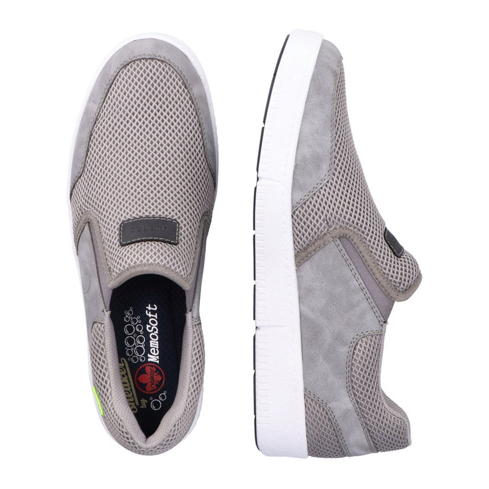 detail Pánské mokasíny RIEKER RIE-10101990-S2 šedá